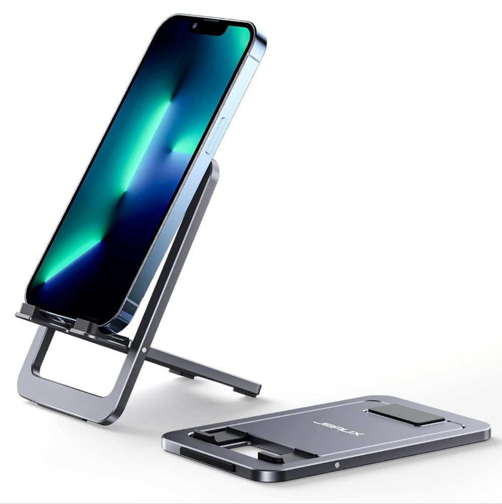 JSAUX Cell Phone Stand, Foldable Aluminum Adjustable Phone Holder New Nwt